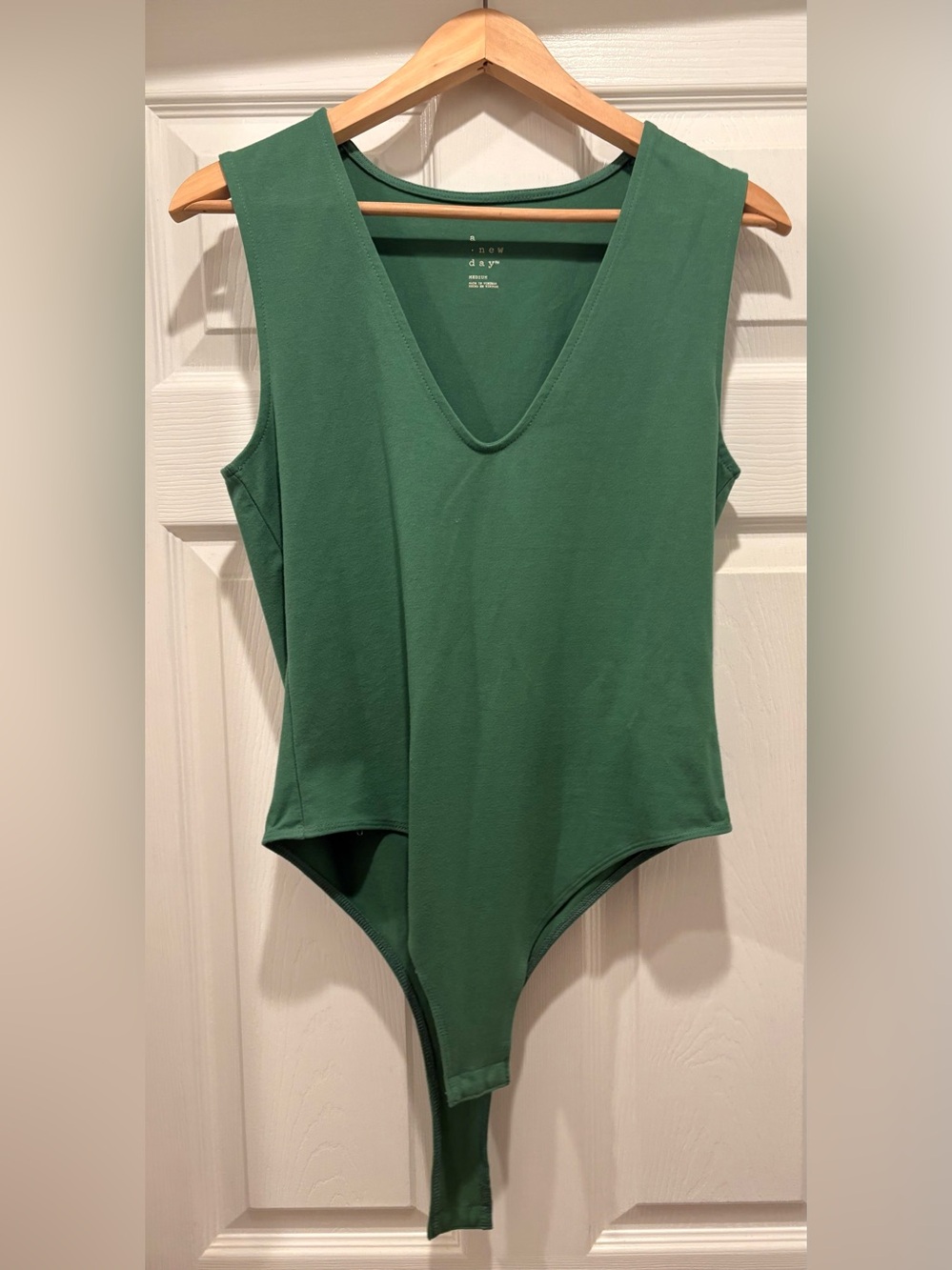 a new day Green V-Neck Sleeveless Bodysuit